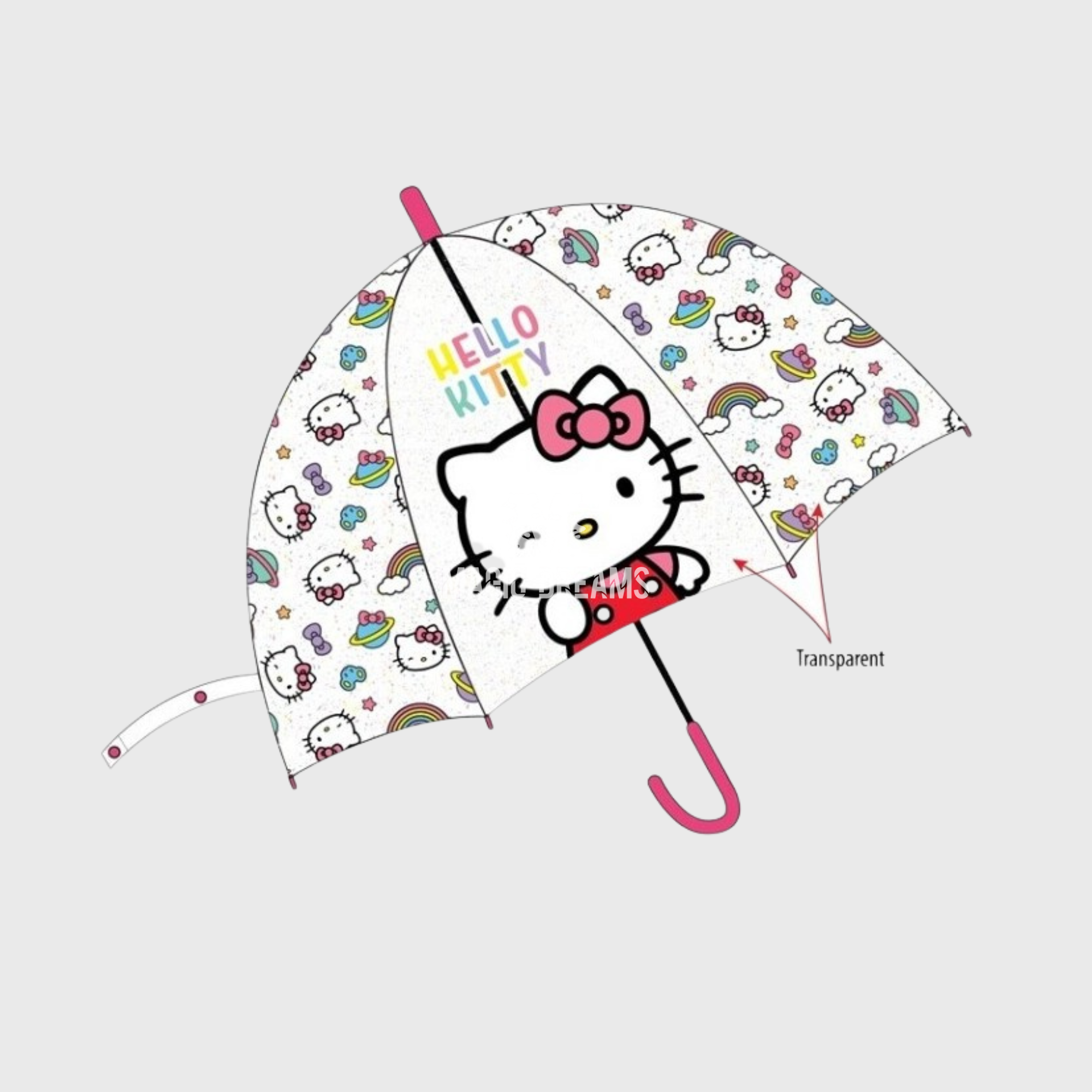 Guarda Chuva Hello Kitty Automático 48cm