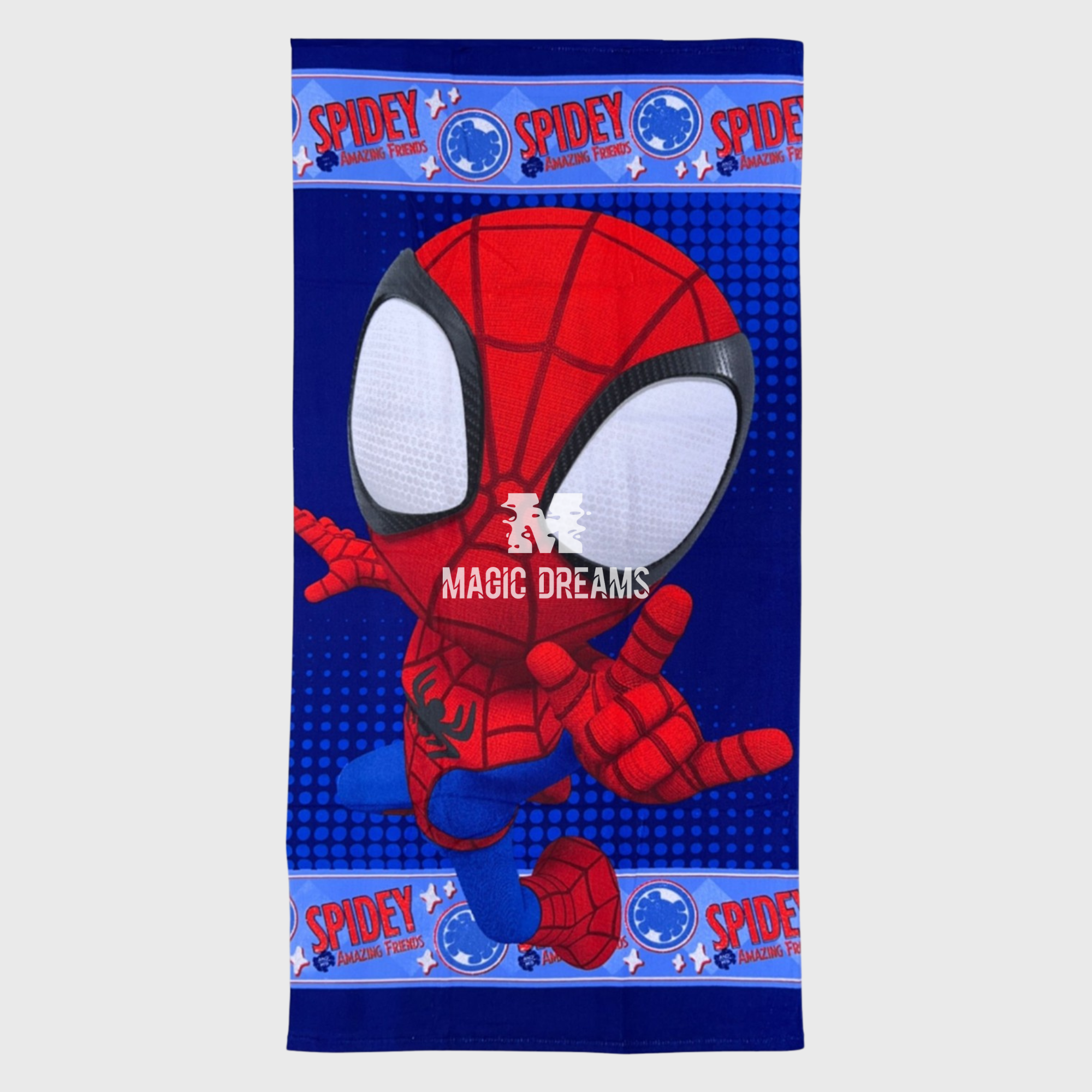Toalha de Praia Microfibra Spidey Amazing Friends Marvel 70x140cm
