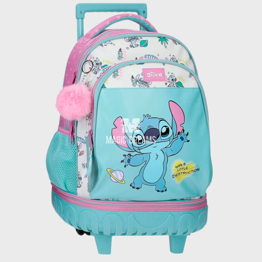 Mochila Escolar Trolley Stitch Disney 45cm Little Destruction