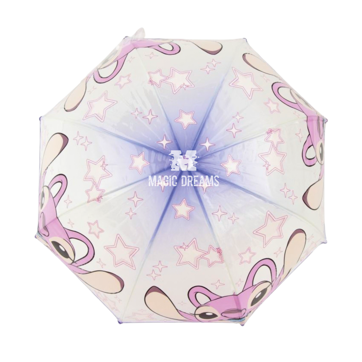 Guarda-Chuva Transparente Eva Angel Stitch Manual 67cm Cor Sortida