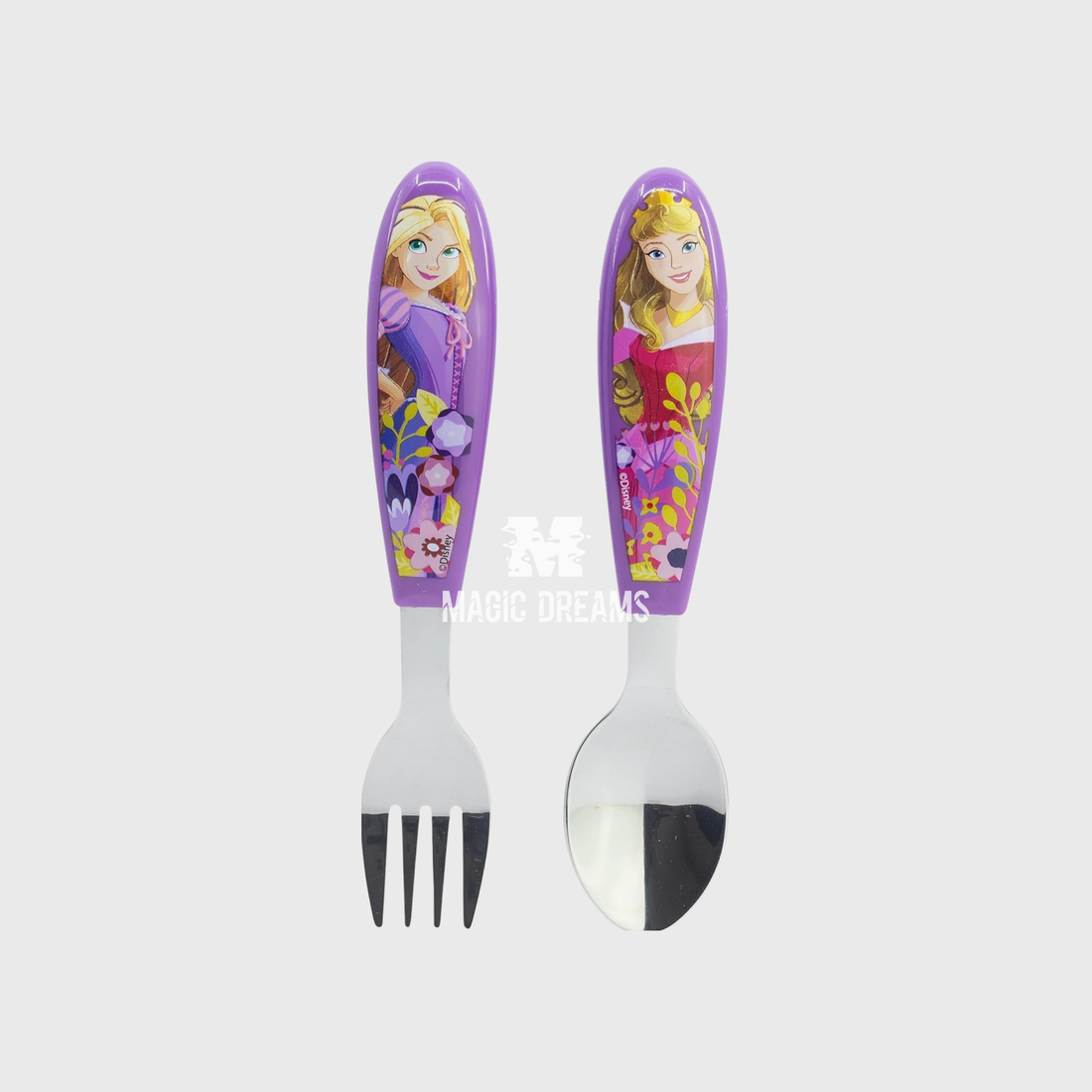Conjunto de 2 Talheres Inox Disney Princesas