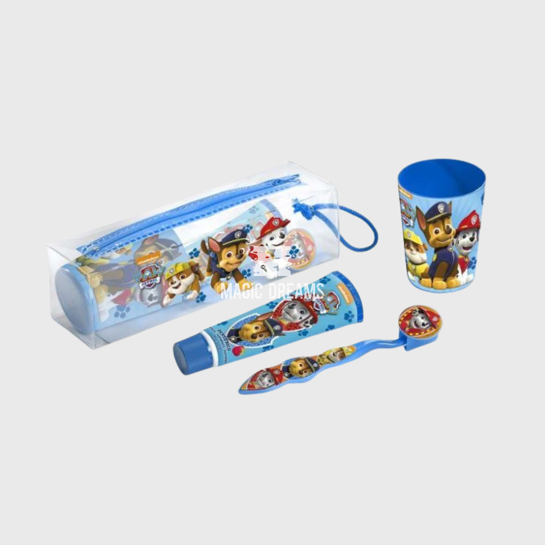 Necessaire de Higiene da Patrulha Pata com Porta-Escova Dentes
