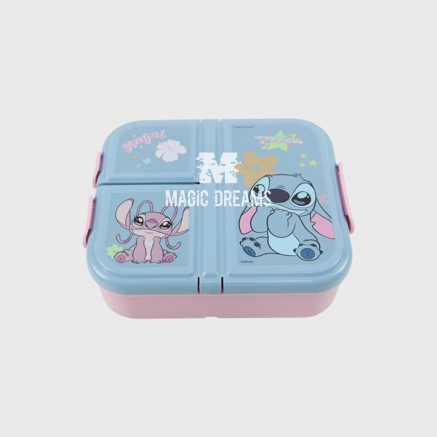 Sanduicheira 3 Compartimentos Lilo &amp; Stitch 800ml