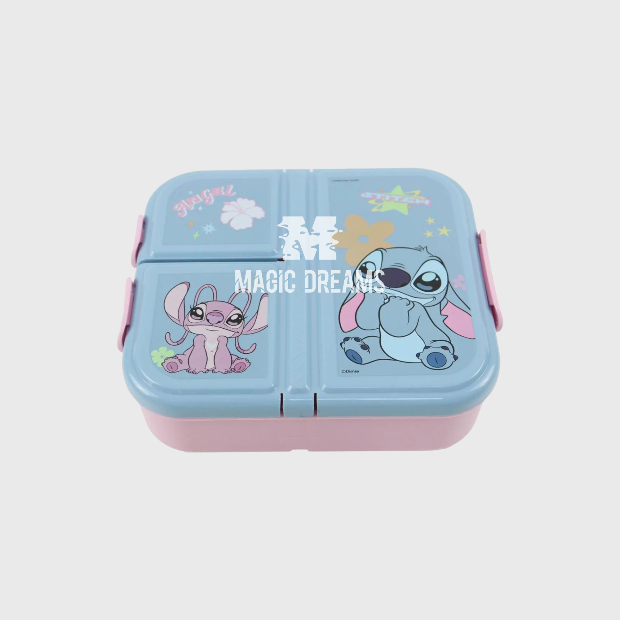 Sanduicheira 3 Compartimentos Lilo &amp; Stitch 800ml