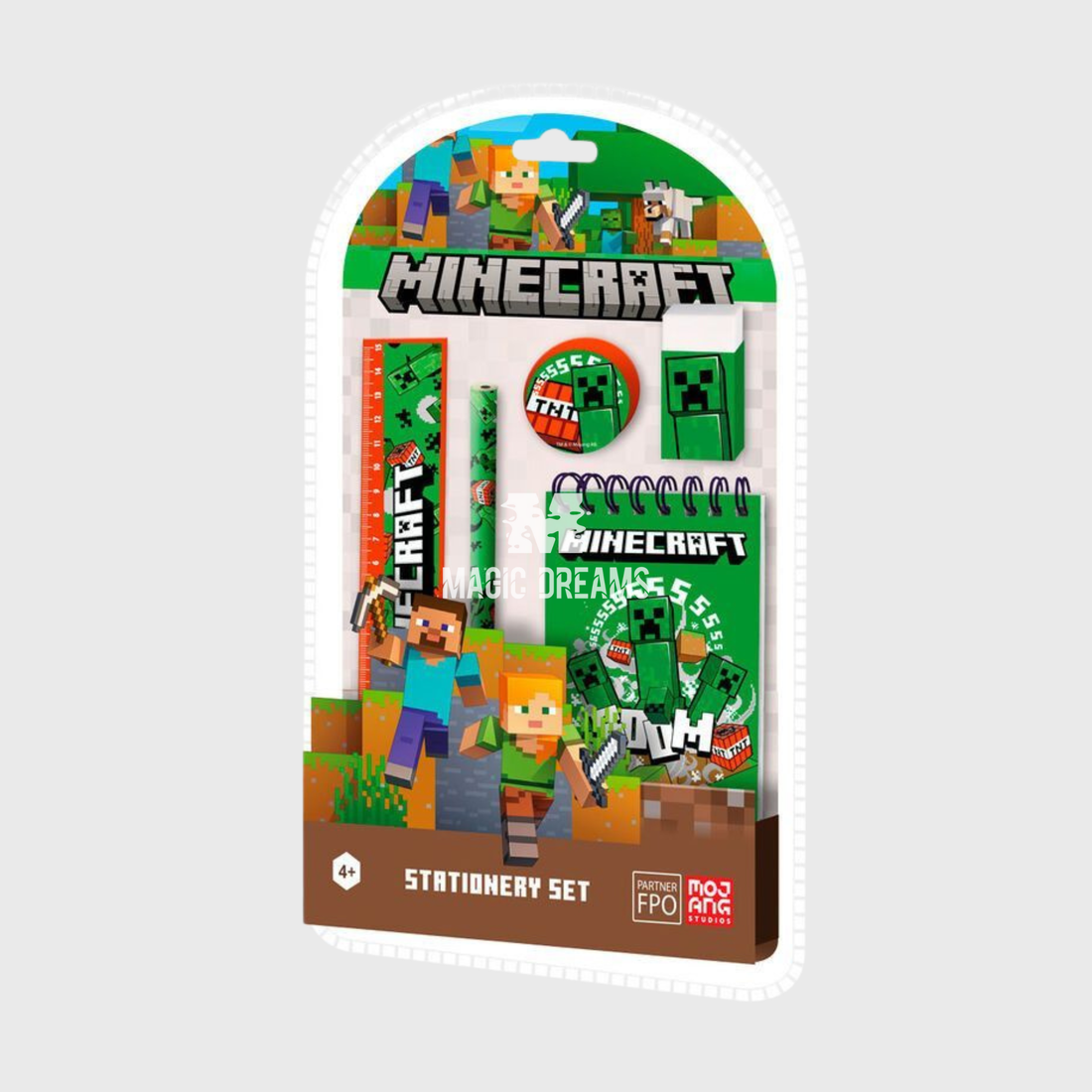 Set de Papelaria Minecraft 5PCS