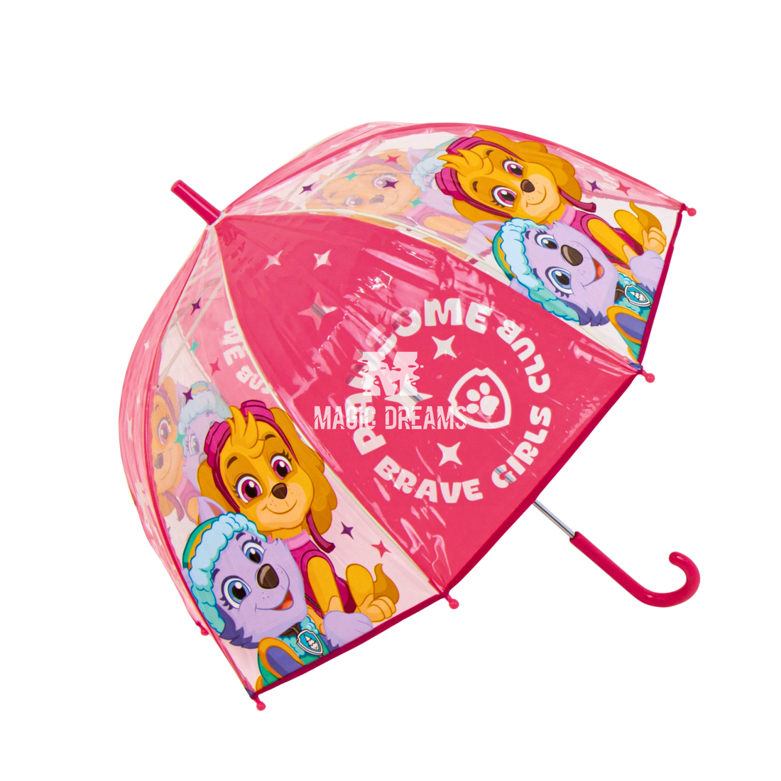 Guarda-Chuva Transparente Automático Patrulha Pata Skye 48cm Cor Sortida