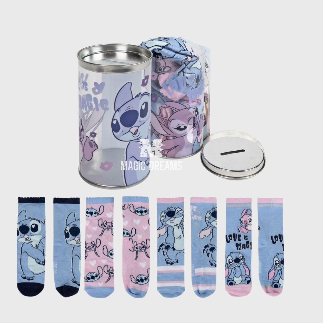 Pack 4 Meias Stitch + Mealheiro Sortidas