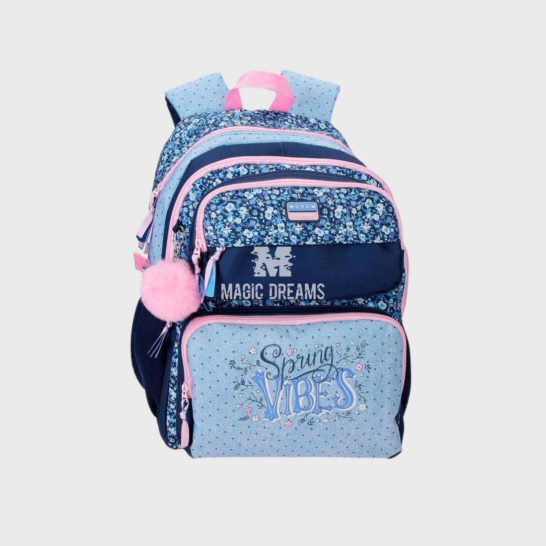 Mochila Escolar Spring Vibes 45cm Adaptável