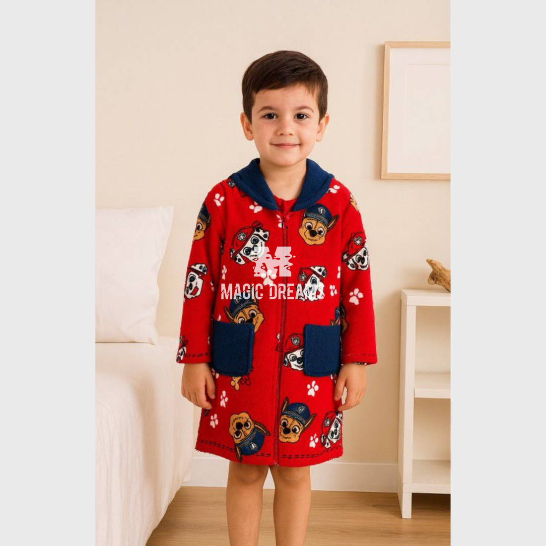 Robe Coralina Patrulha Pata Menino 3-6 anos
