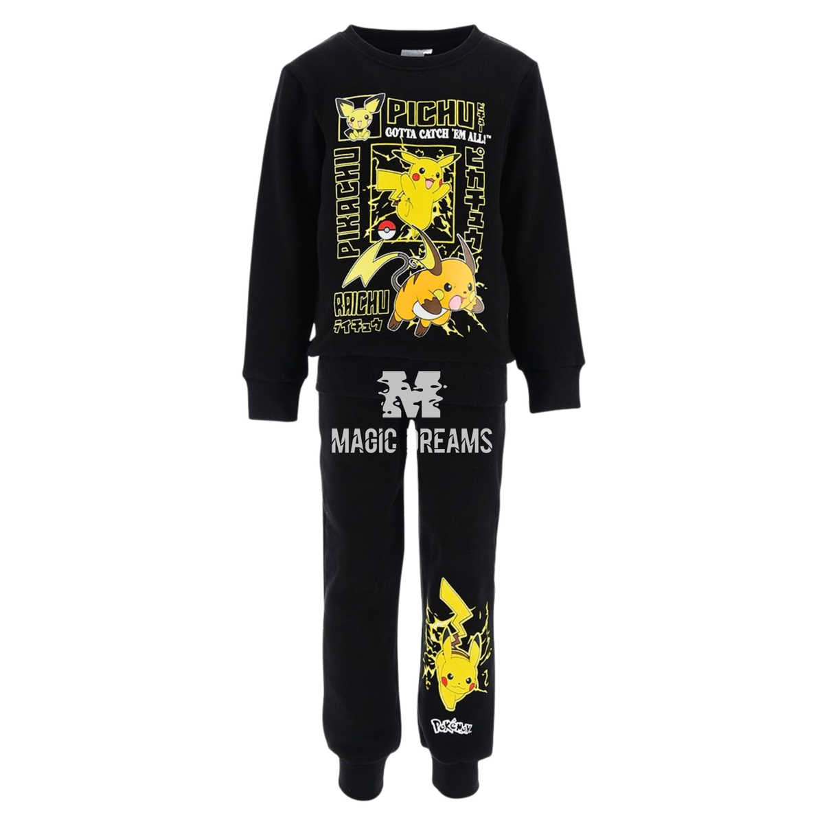 Fato de Treino com Calça e Camisola Pokémon 4-10 anos