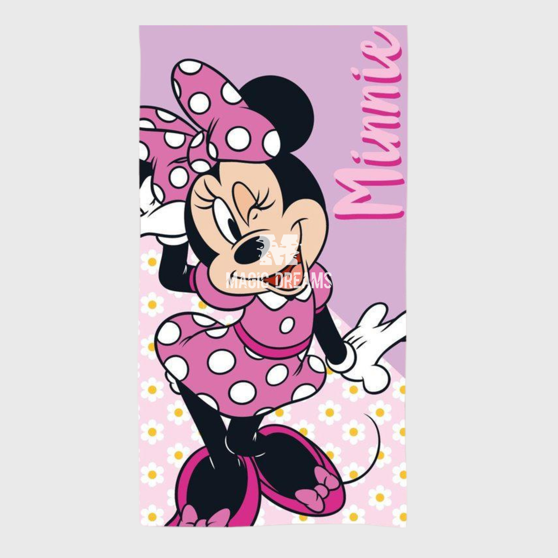 Toalha de Praia Microfibra Minnie 70x140cm
