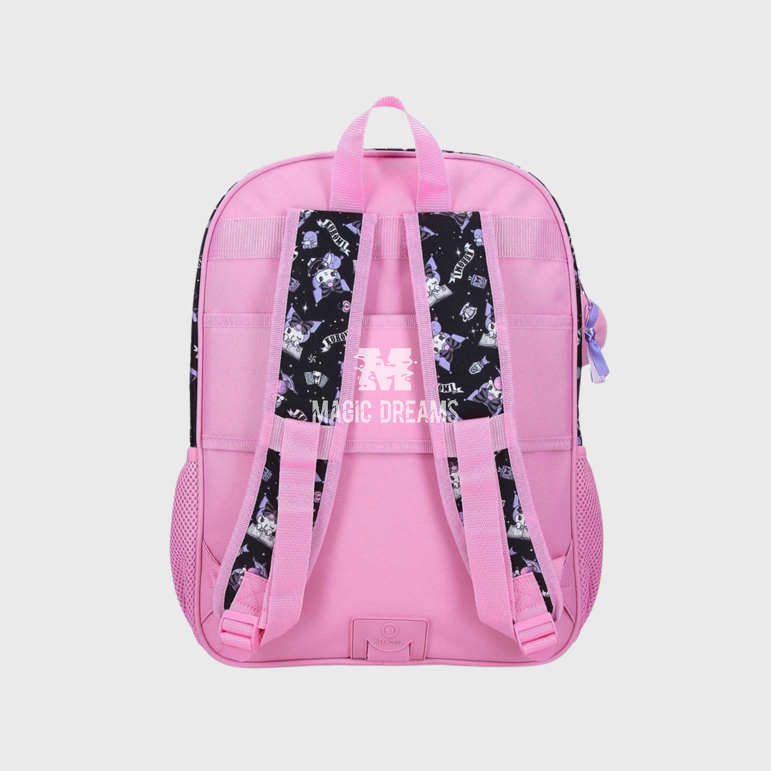 Mochila Escolar Kuromi 40cm SANRIO Fortune Telling Adaptável