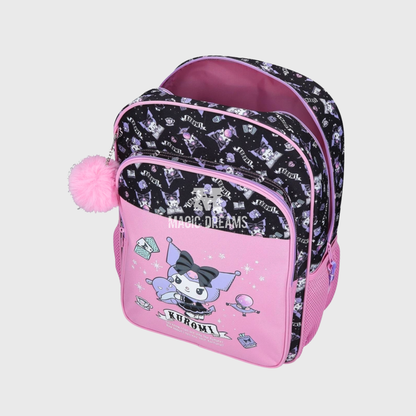 Mochila Escolar Kuromi 40cm SANRIO Fortune Telling Adaptável