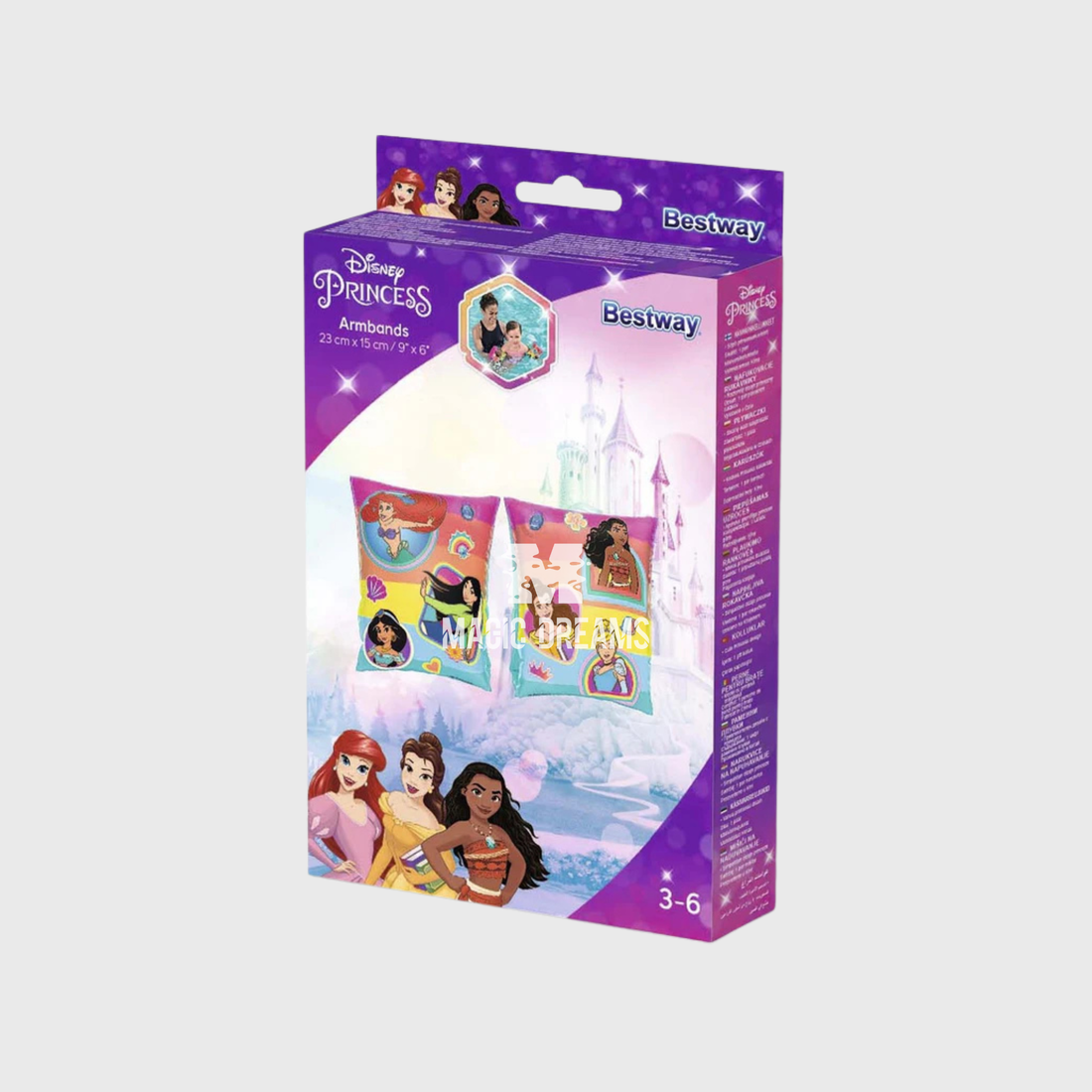 Braçadeiras Insufláveis Disney Princesas 3-6 anos