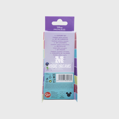 Conjunto de 2 Talheres Inox Disney Princesas