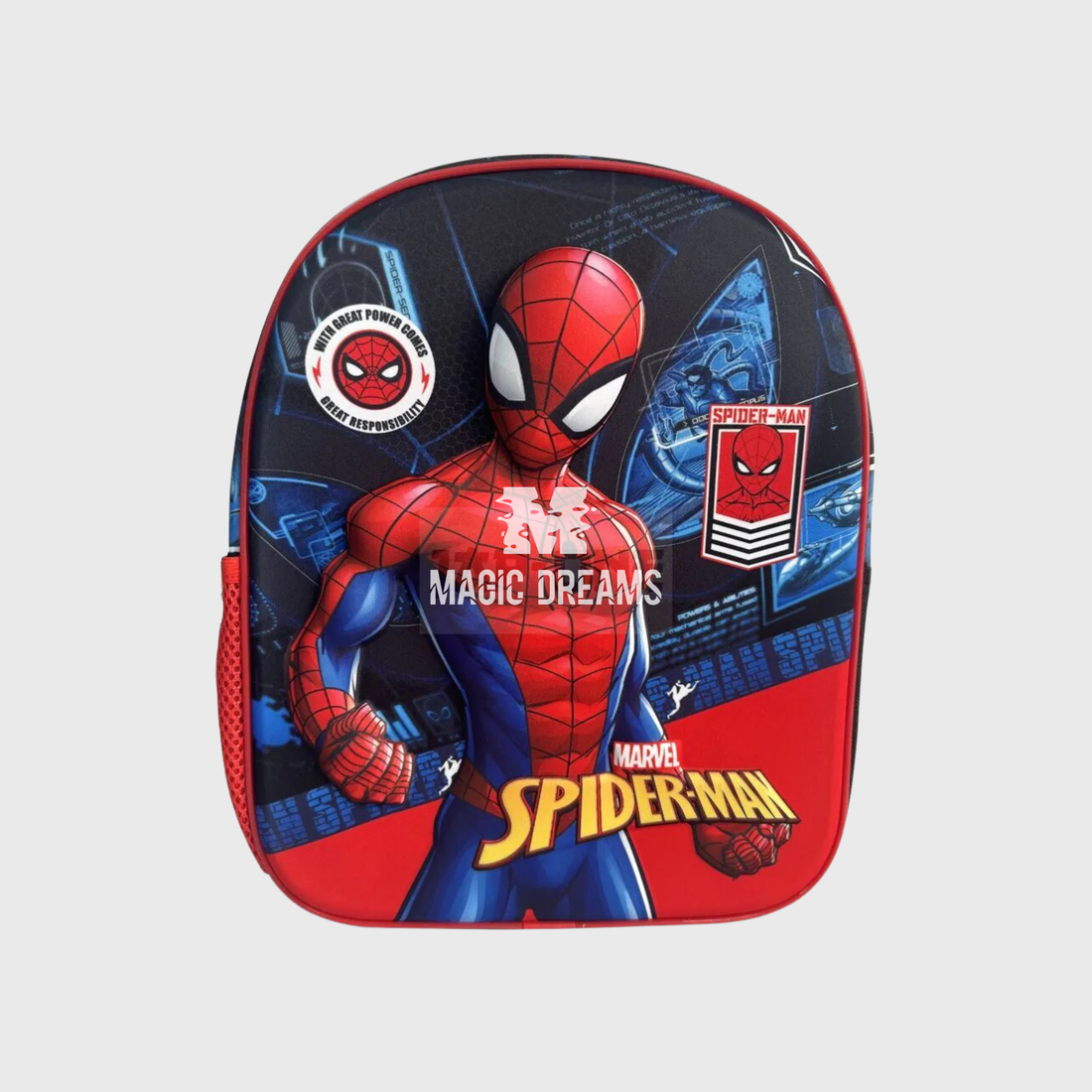 Mochila Pré-Escolar 3D "Brave" Spiderman 29cm