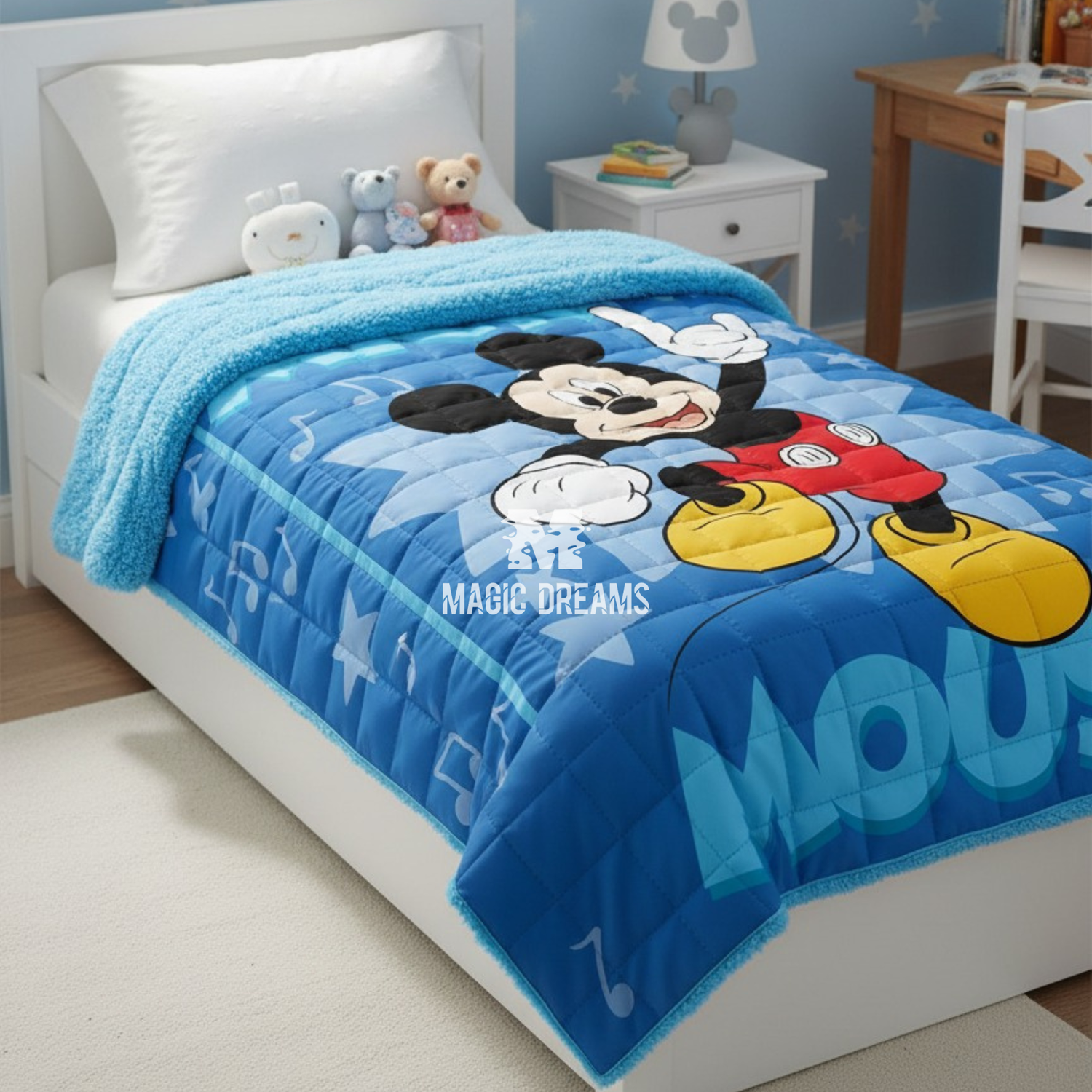 Edredão com Sherpa Mickey Mouse 160x250cm