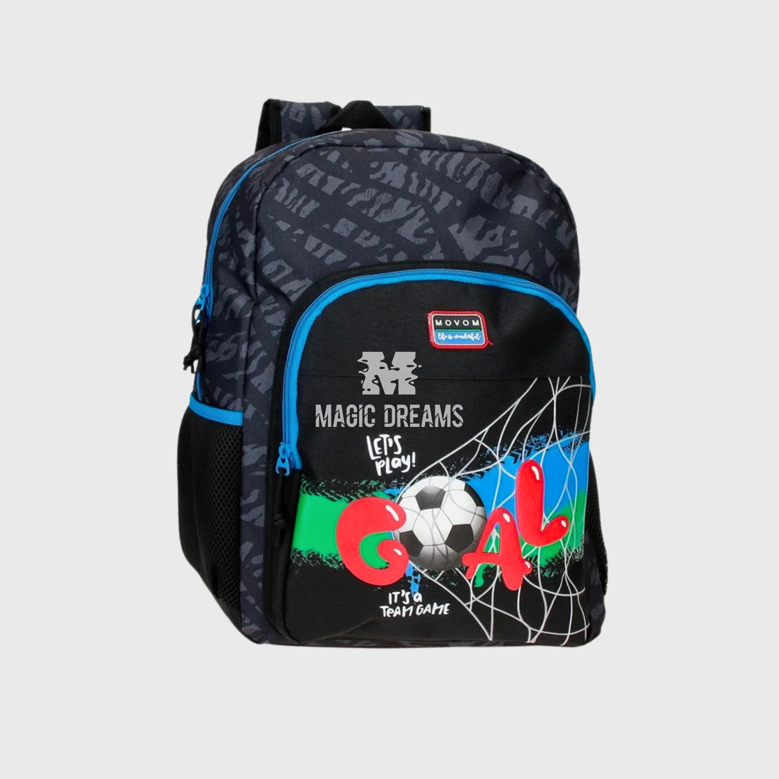 Mochila Escolar Football 40cm MOVOM Offside Adaptável