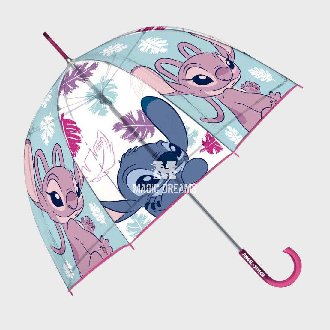 Guarda Chuva Infantil Transparente Disney Stitch 48cm