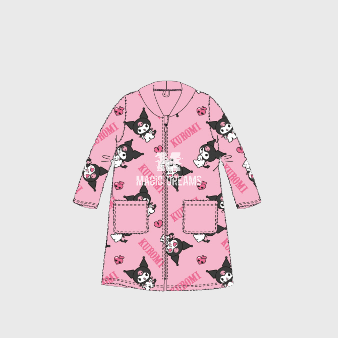 Robe Coralina Kuromi 6 aos 12 anos