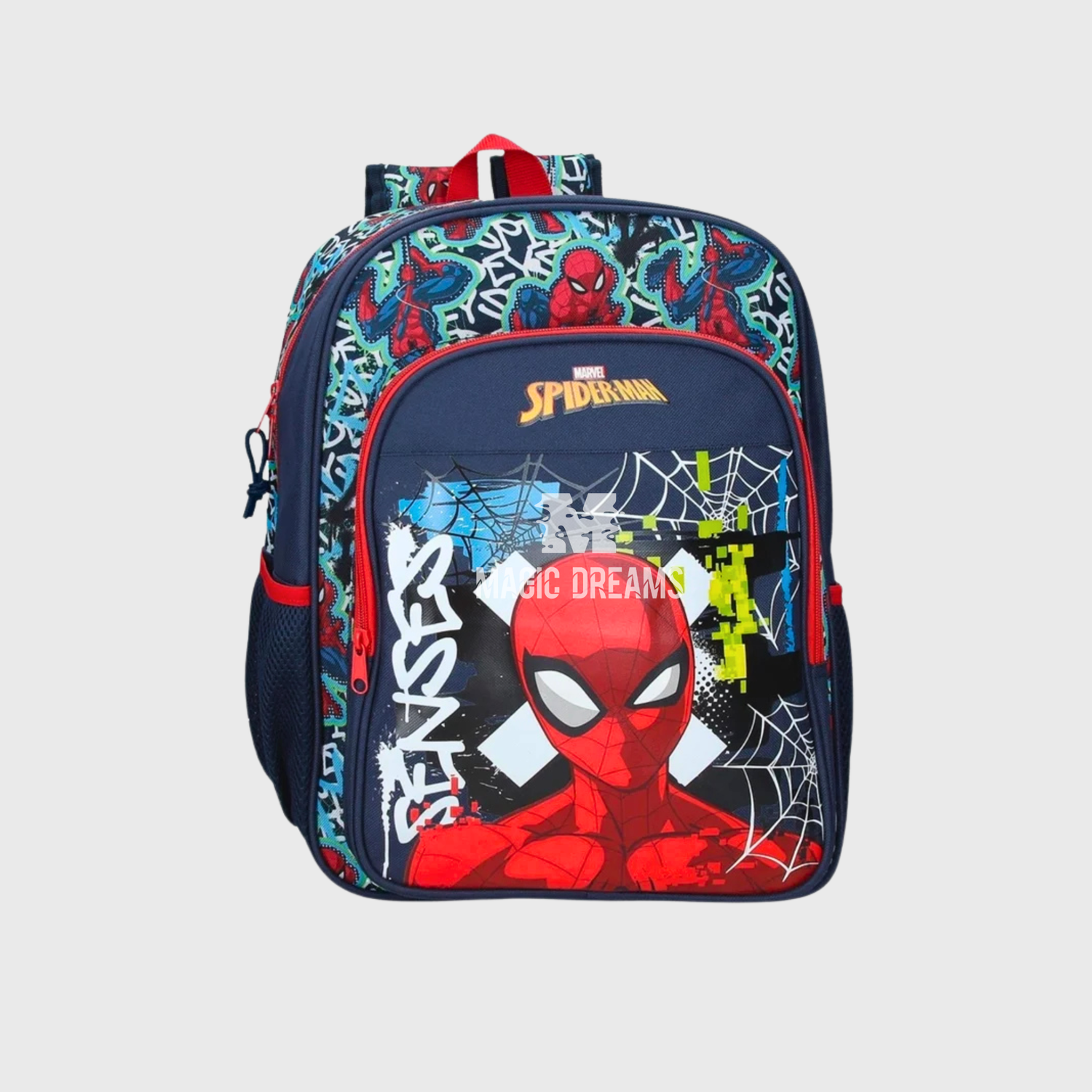 Mochila Escolar Grafity Of Spiderman 40cm Adaptável