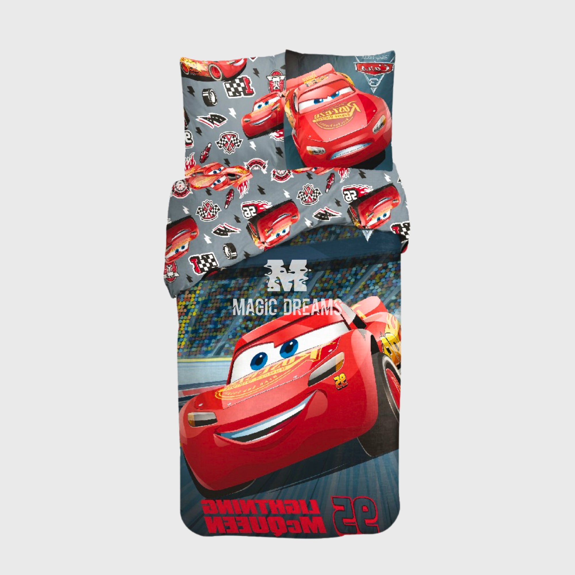 Capa de Edredão e Fronha Cars Race