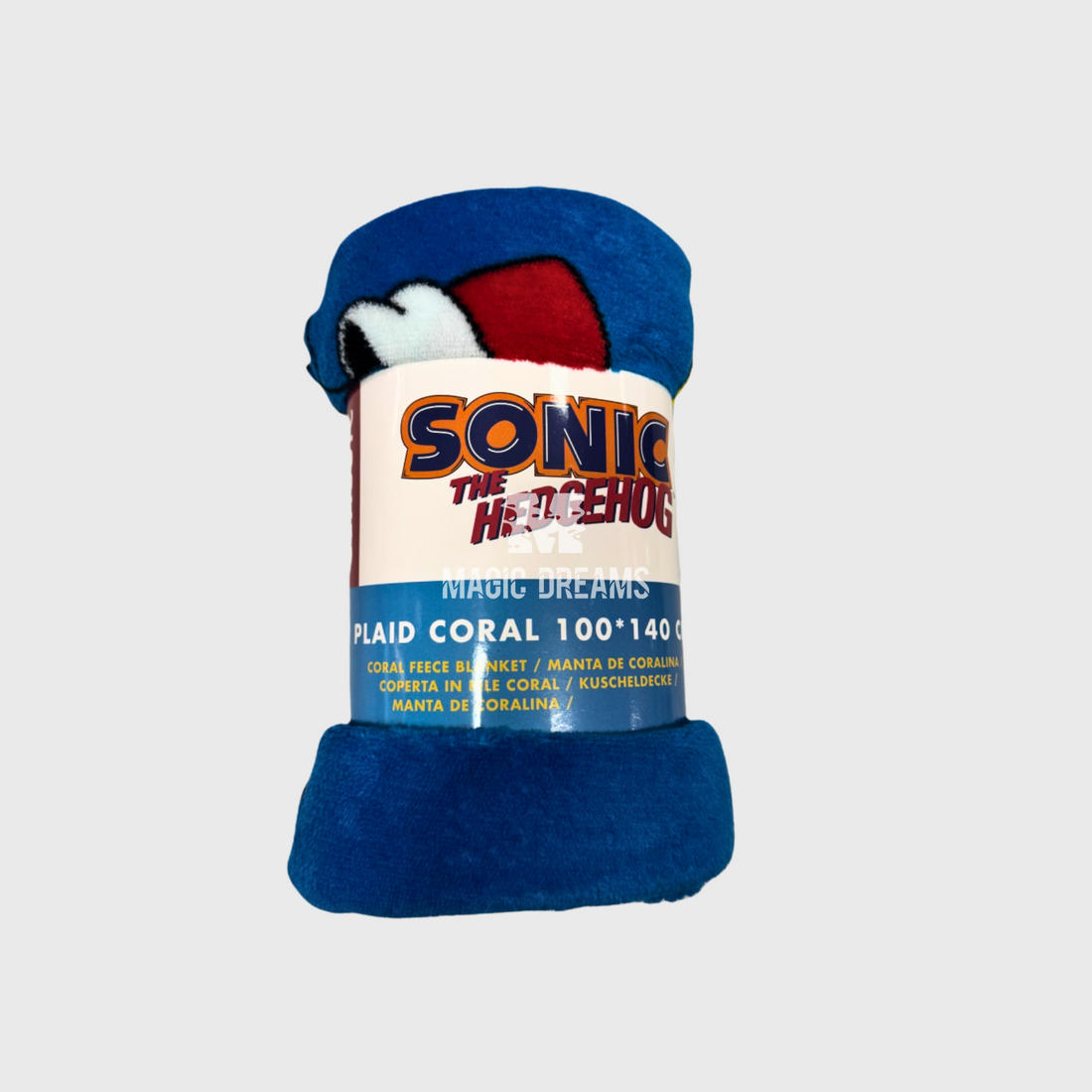 Manta Polar Sonic The Hedgehog 100x140cm