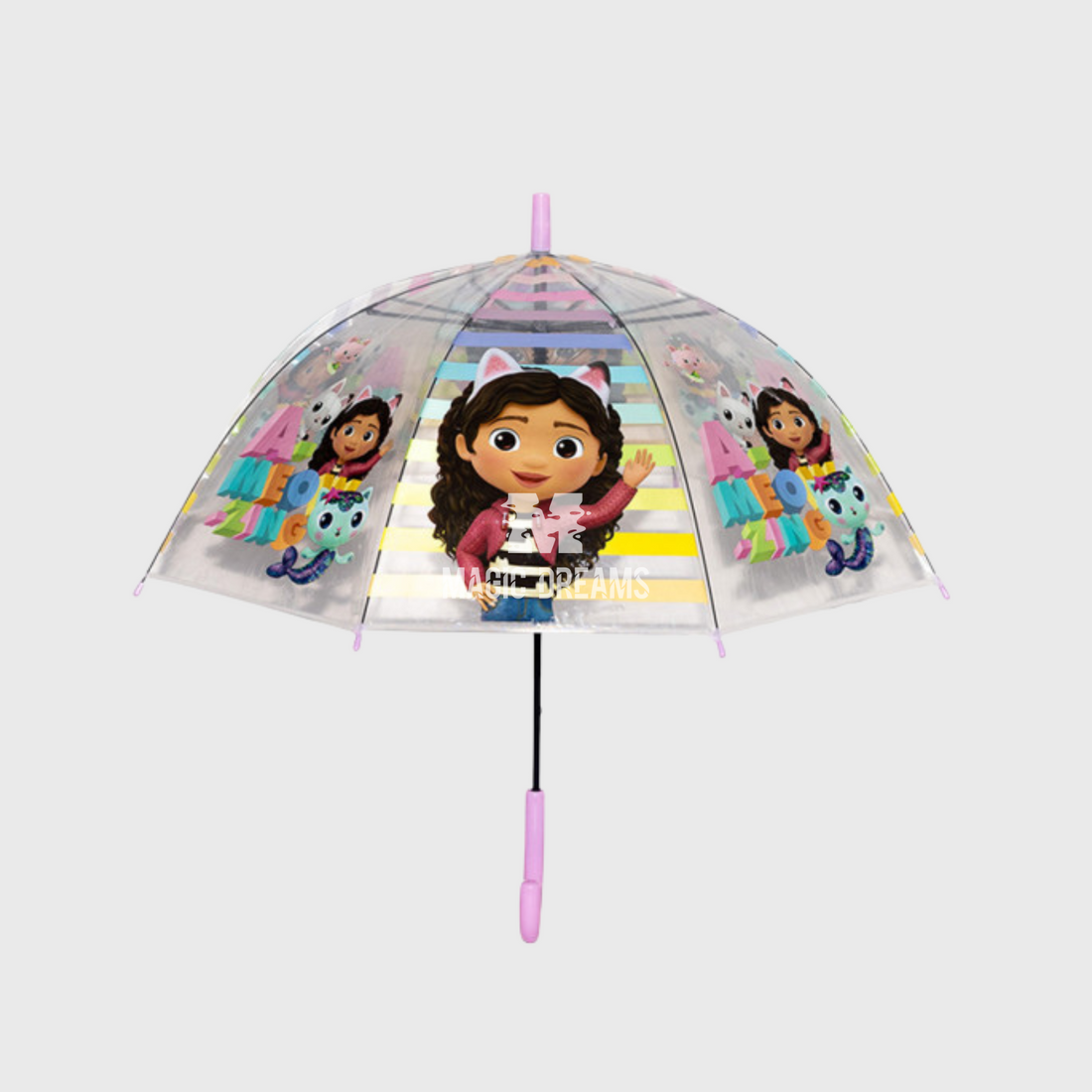 Guarda Chuva Gabbys Dollhouse PVC 48cm Automático