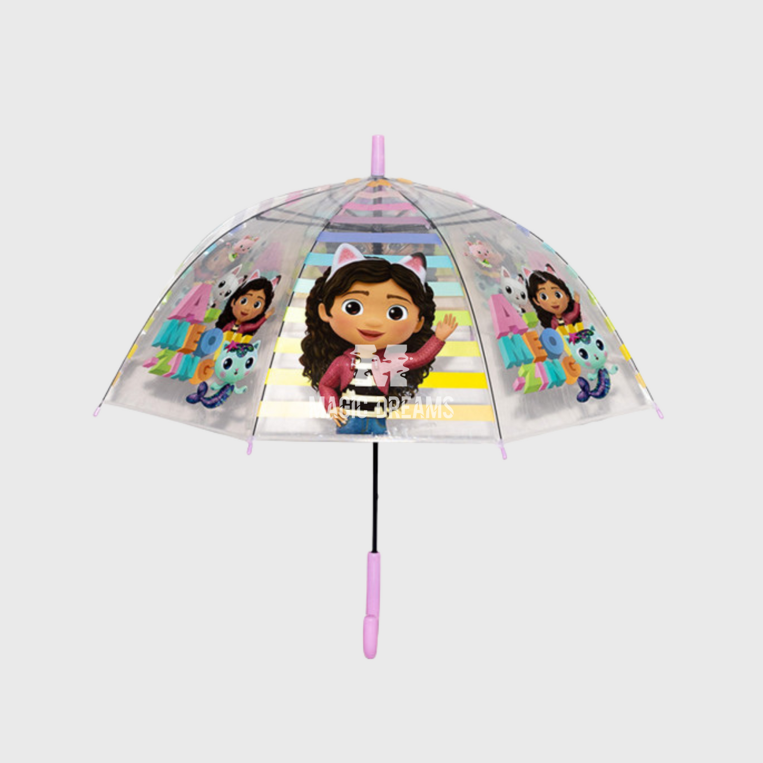 Guarda Chuva Gabbys Dollhouse PVC 48cm Automático