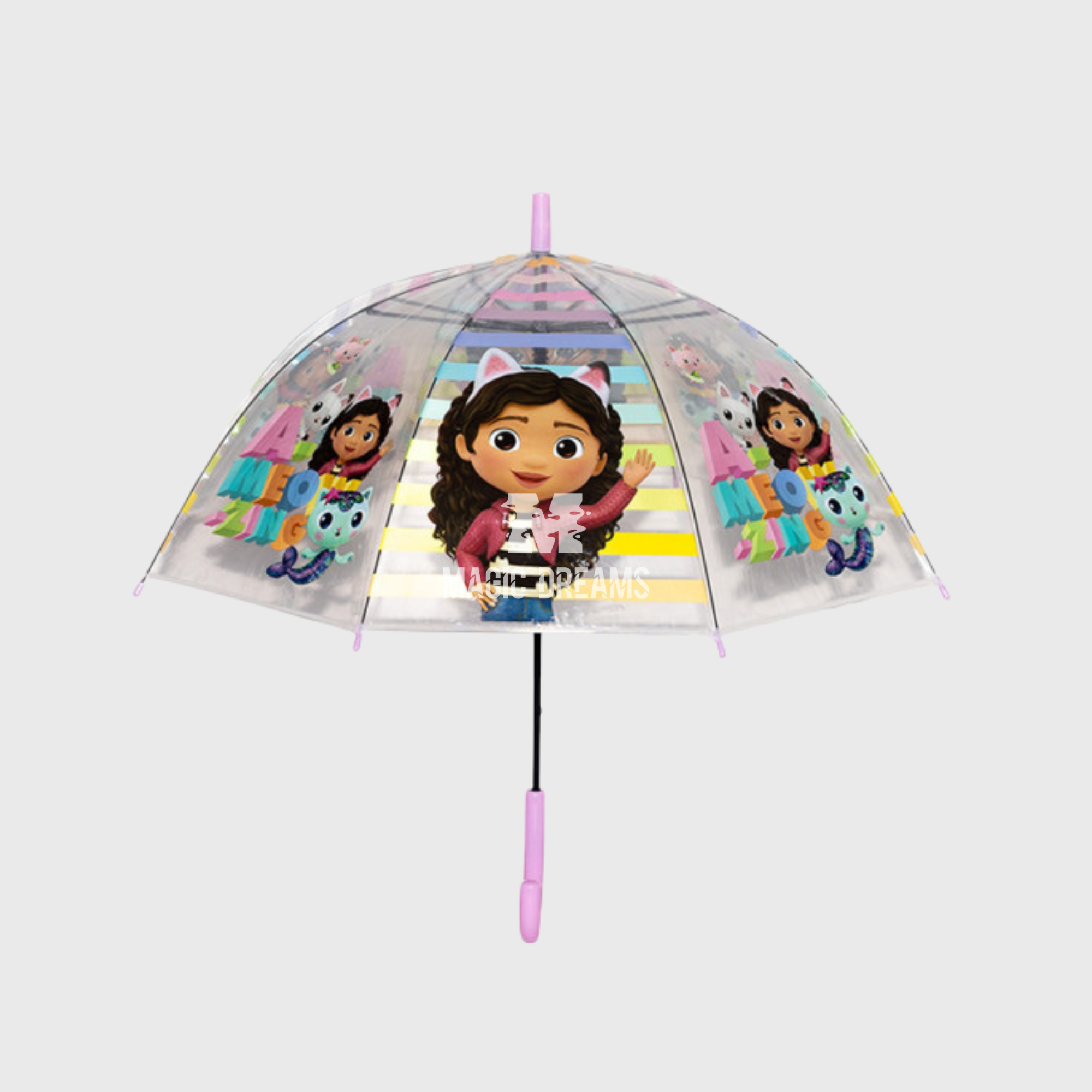 Guarda Chuva Gabbys Dollhouse PVC 48cm Automático