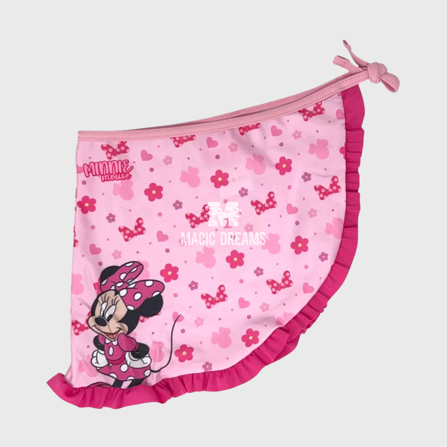 Conjunto de Biquini com Saia Minnie Mouse