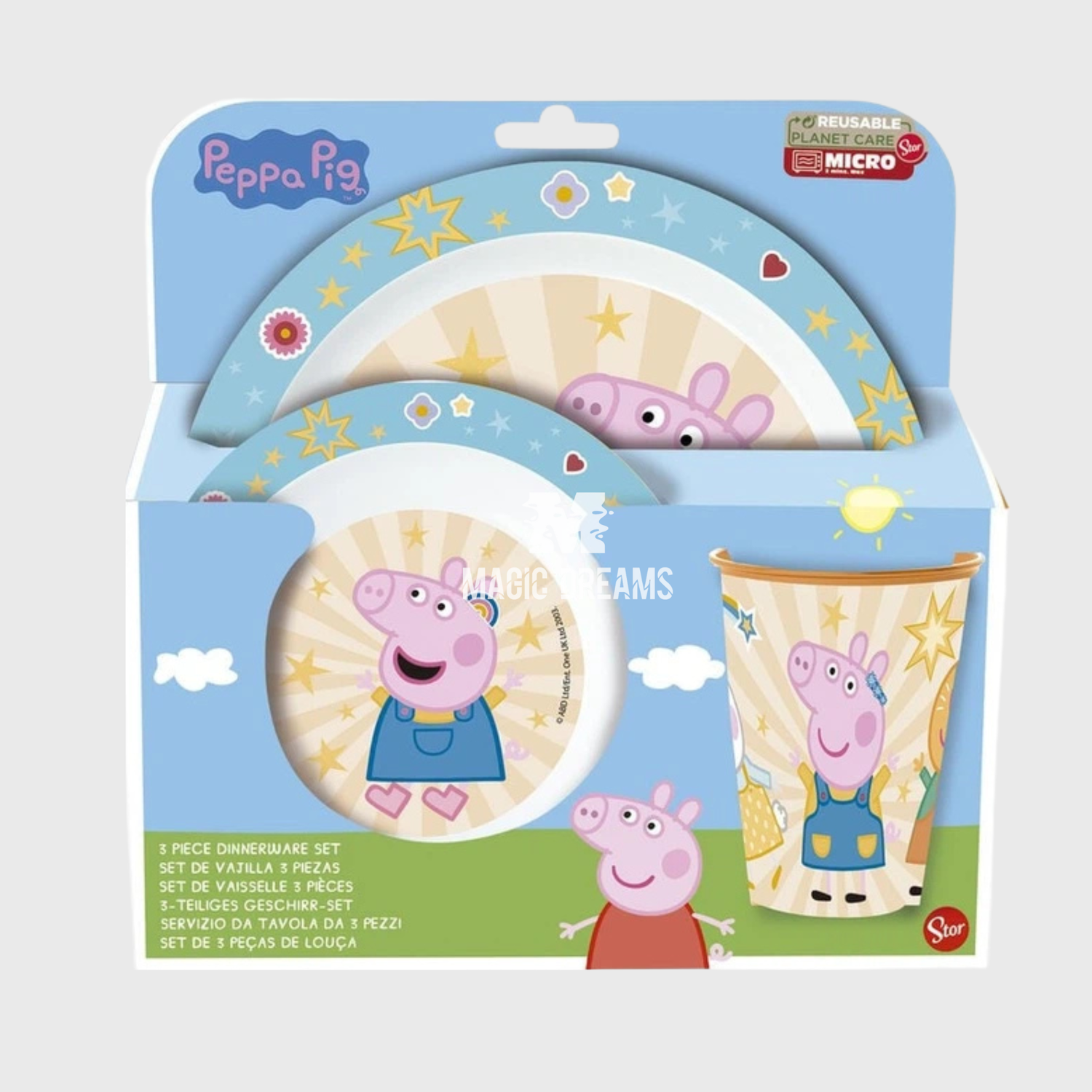 Conjunto de Refeição 3 Peças Peppa Pig