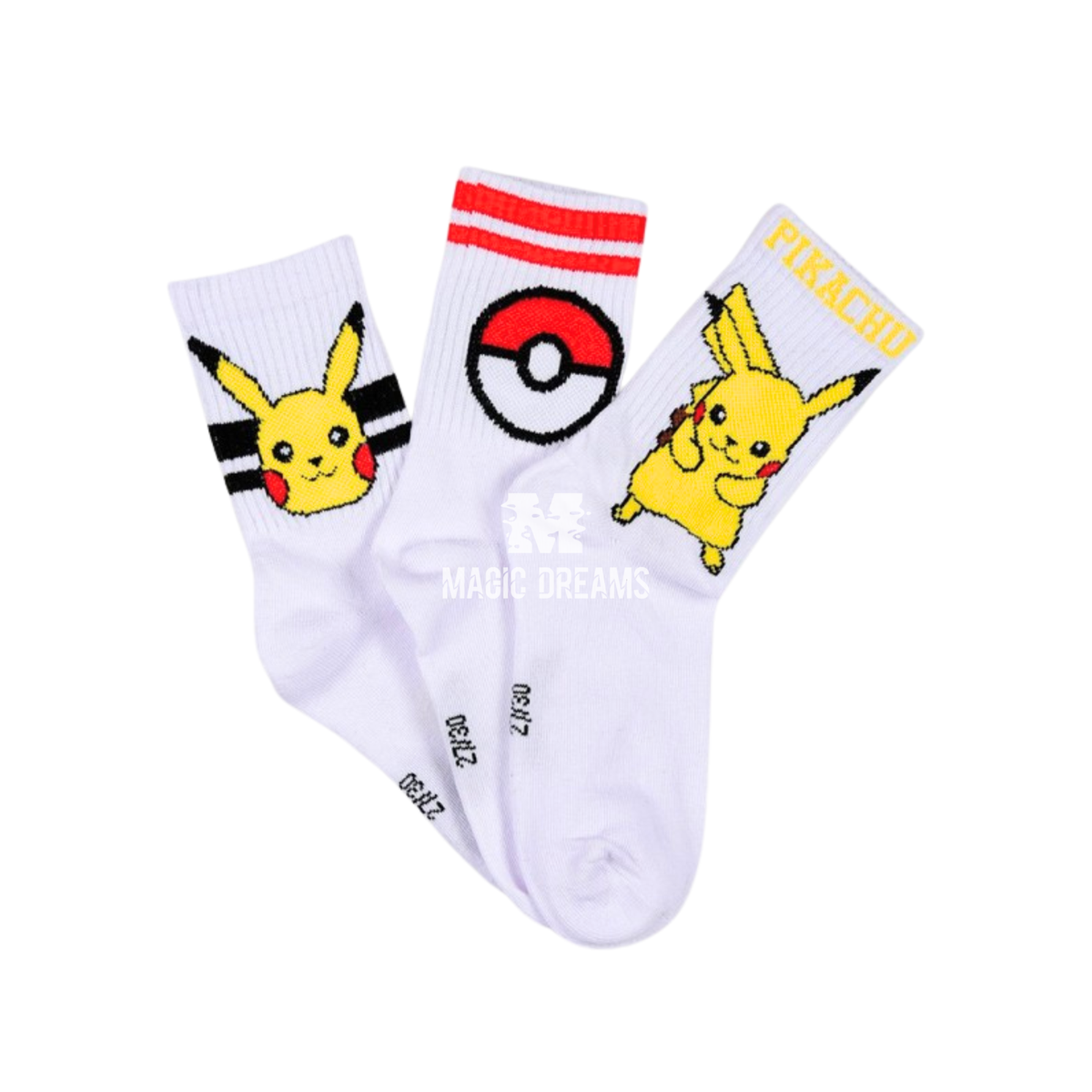 Set de 3 Meias Pokemon - Modelo Sortido