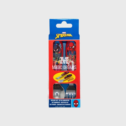 Conjunto de 2 Talheres Inox Spiderman