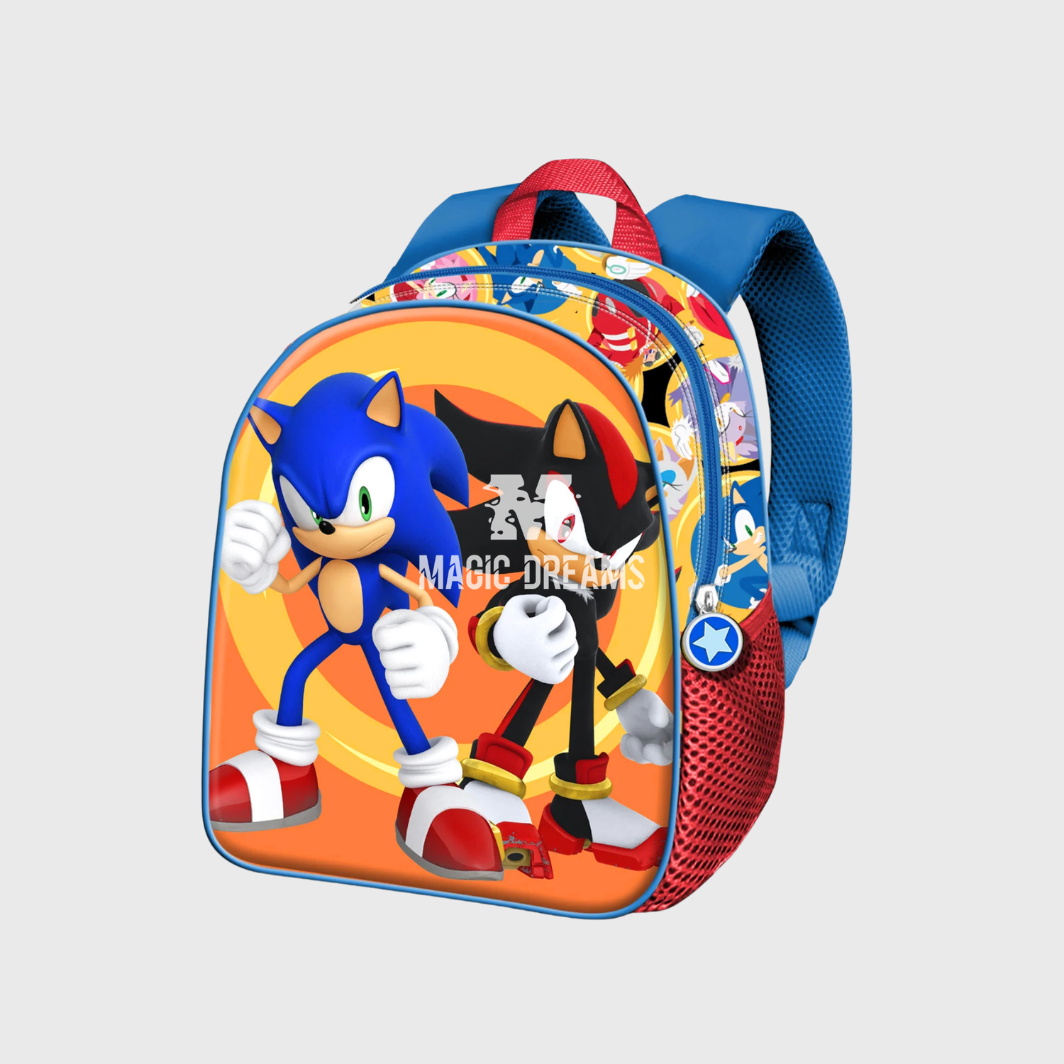 Mochila Pré-Escolar 3D Elite Shadow Sonic The Hedgehog 32cm