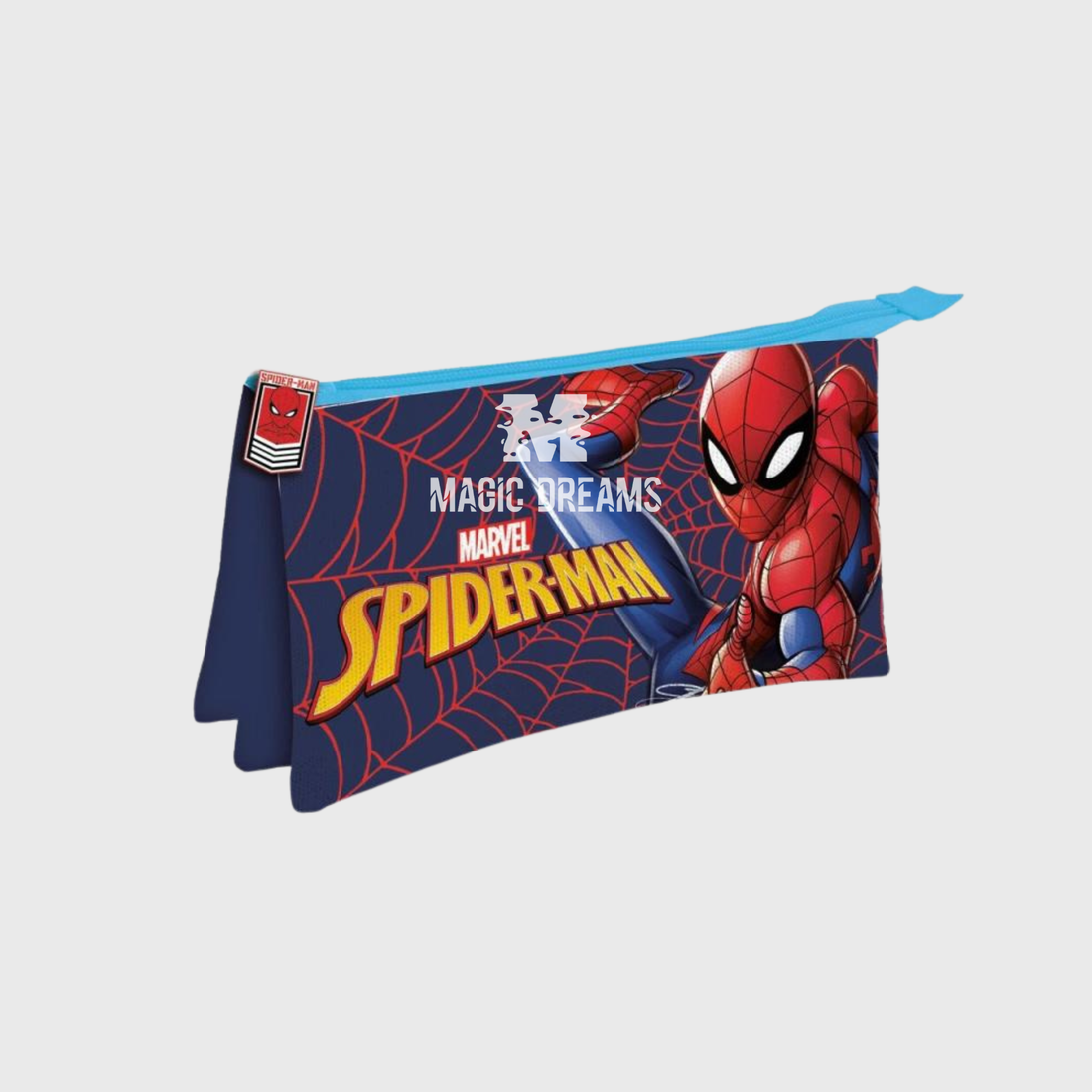 Porta-Lápis Estojo Triplo Web Marvel 22x14x3,5cm