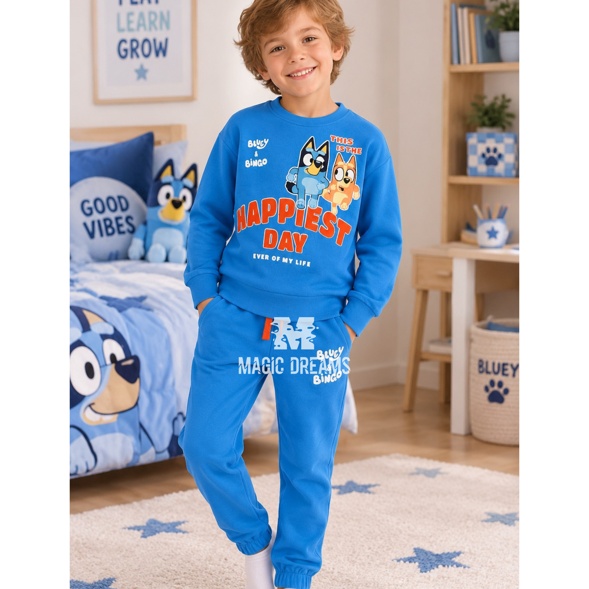 Fato de Treino Bluey e Bingo para Crianças 3-6 anos