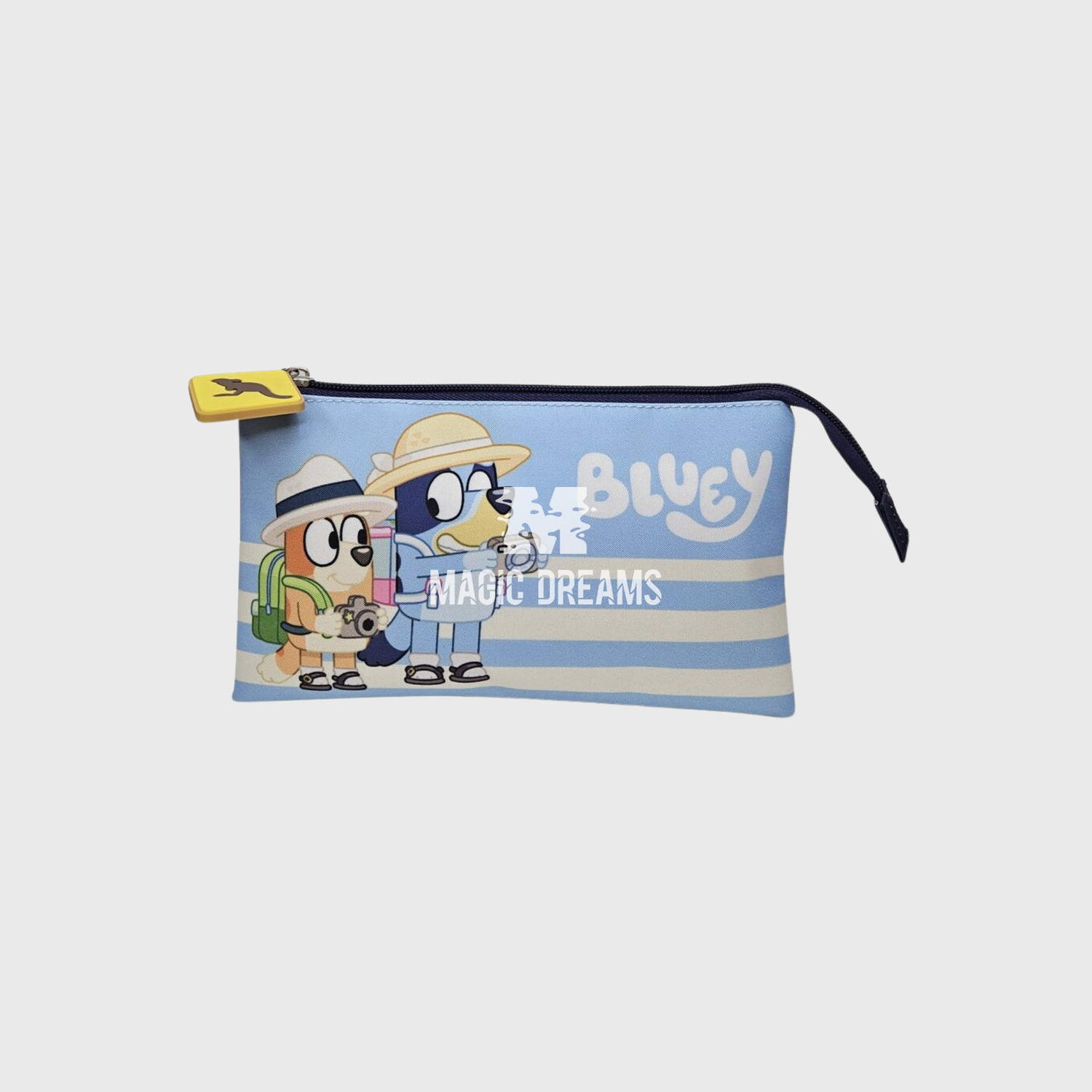 Estojo Triplo Bluey Turist 22x14x3,5cm
