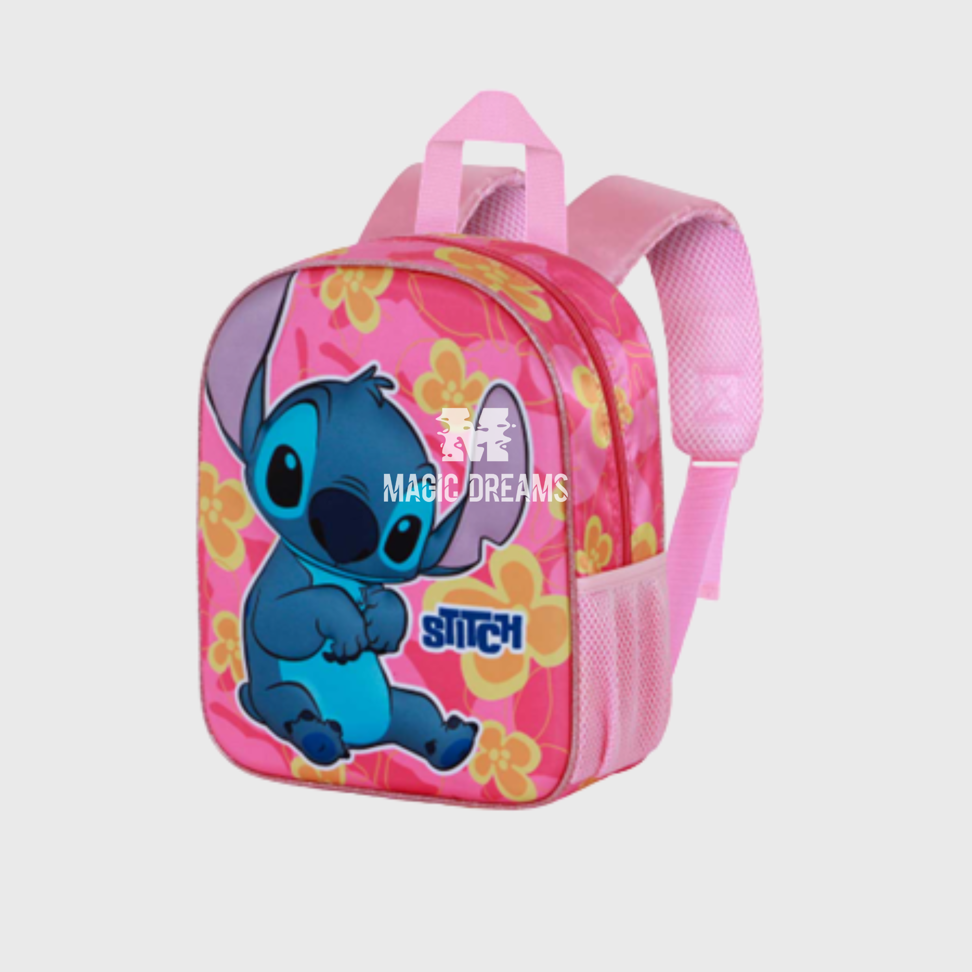 Mochila Pré-Escolar 3D Stitch Cute Disney 31cm
