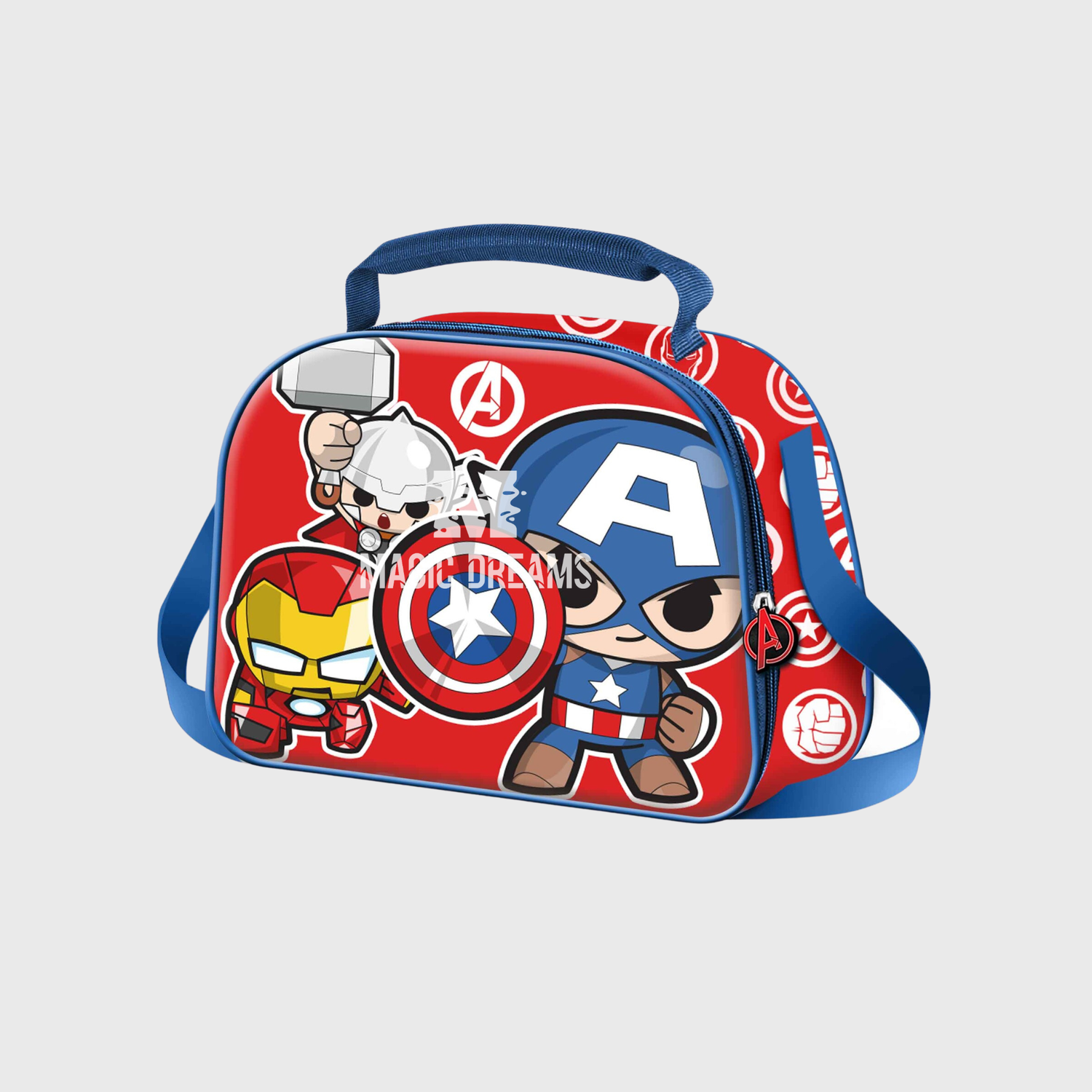 Lancheira Térmica 3D Impact Avengers Marvel Vermelha