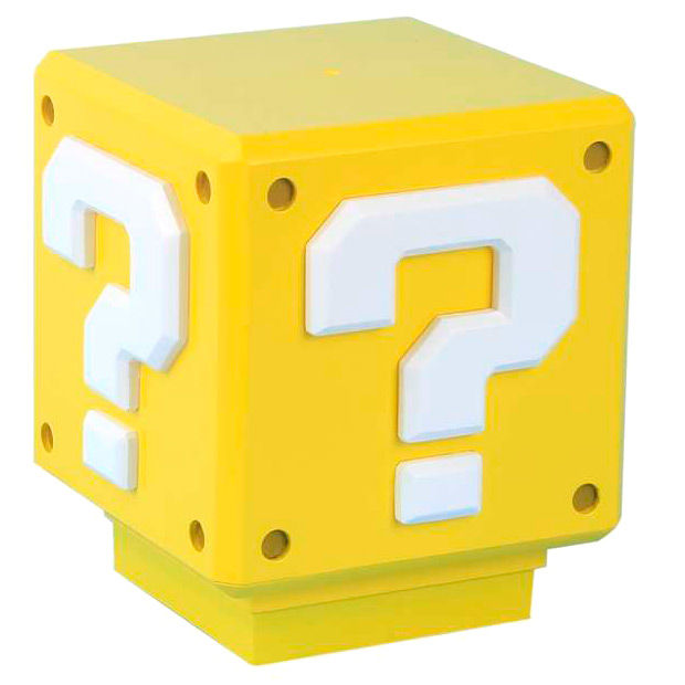 Lâmpada Mini Question Block Super Mario Bros Nintendo