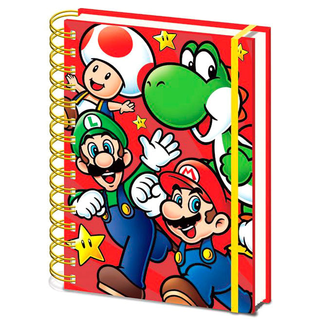 Caderno A5 Super Mario Bros Nintendo