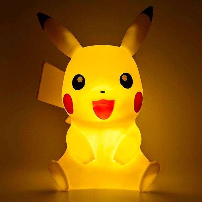 Lâmpada Led 3D Pikachu Pokemon 40cm