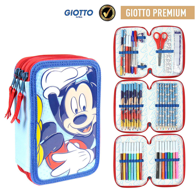 Estojo triplo Giotto Mickey Disney