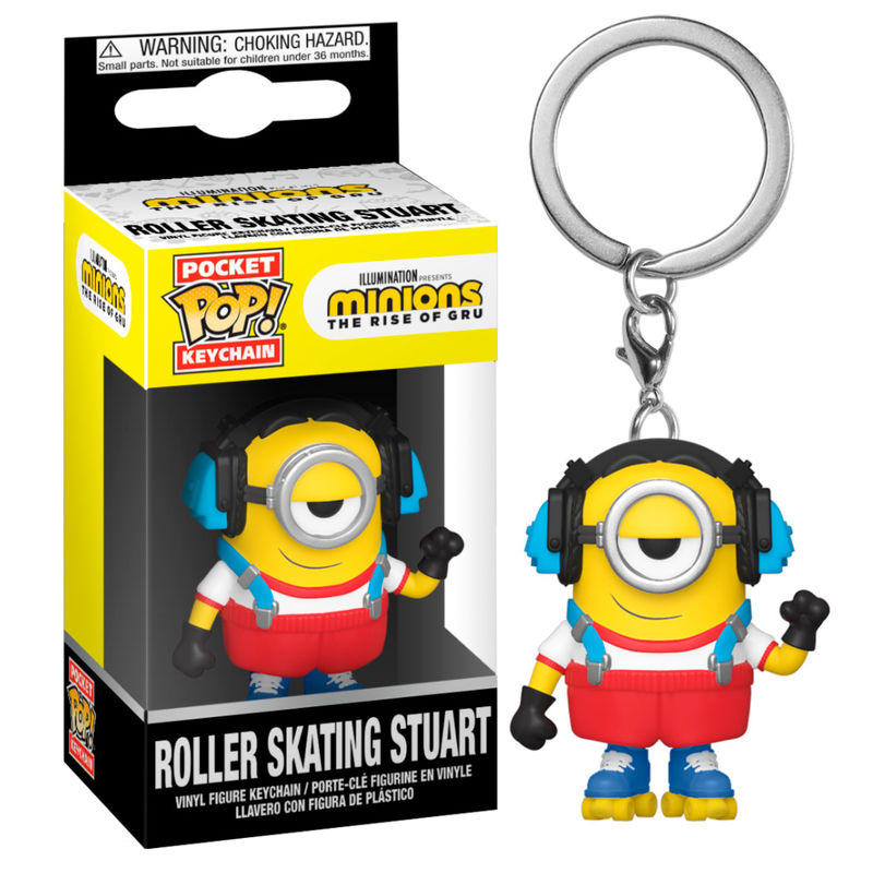 Porta-Chaves Funko Pocket POP Minions 2 Roller Skating Stuart