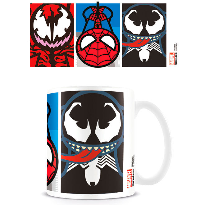 Caneca Cerâmica Kawaii Spiderman Venom Marvel