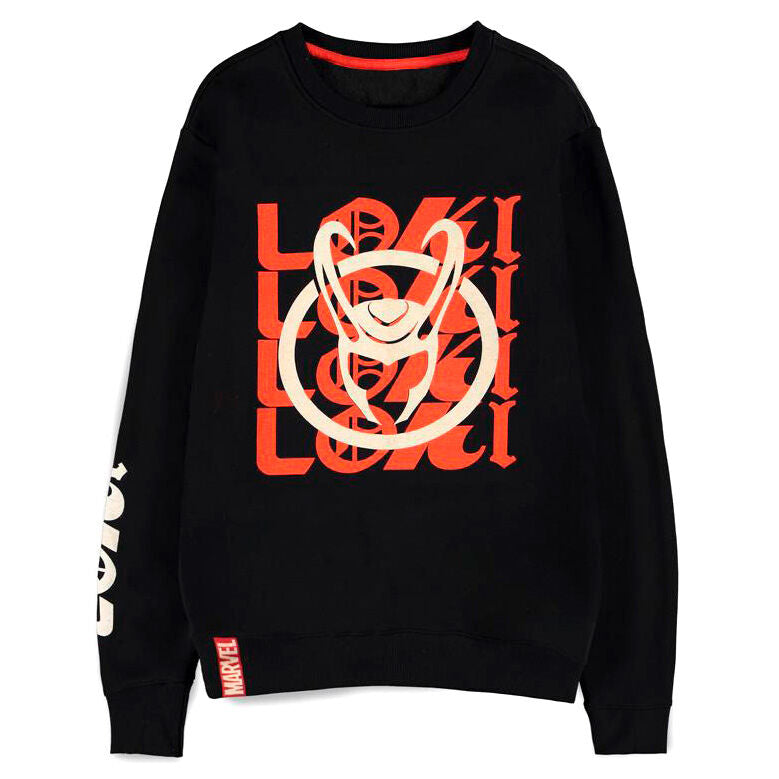 Sweat com Gola Redonda Logo Text Loki Marvel