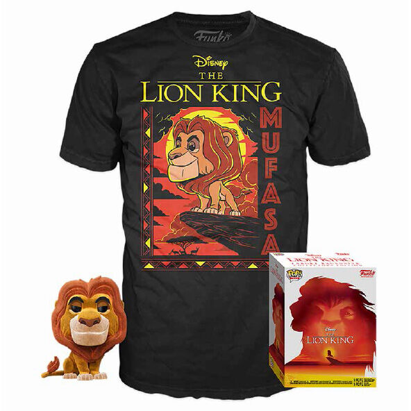 Set figura POP &amp; Tee Disney El Rey Leon Mufasa