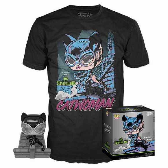 Set figura POP &amp; Tee DC Jim Lee Catwoman