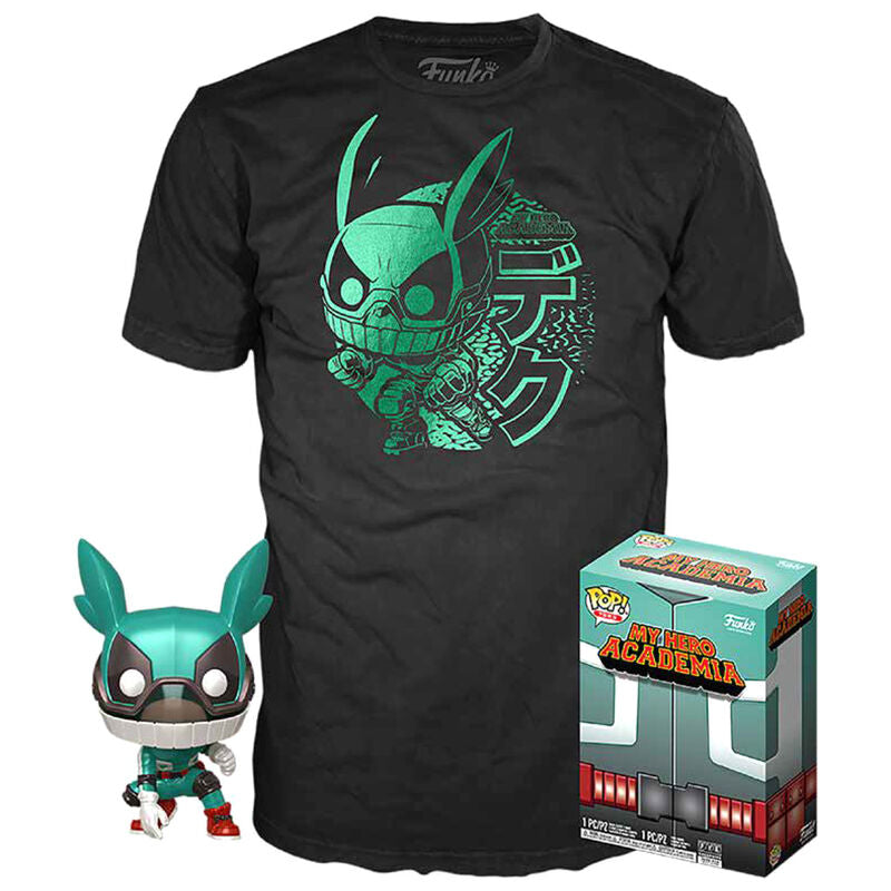 Set figura POP &amp; Tee My Hero Academia Deku with Helmet